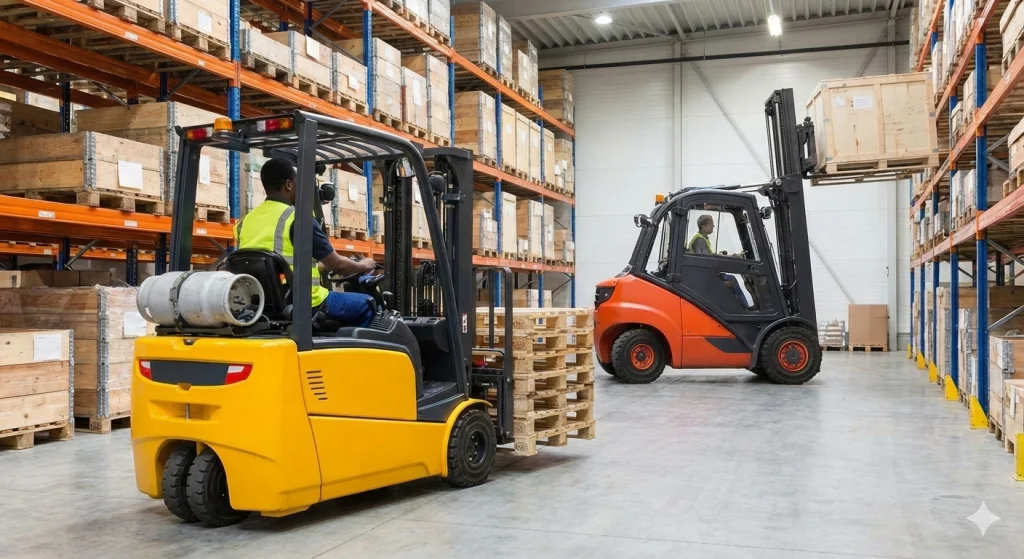 Chariot élévateur 3 ou 4 roues