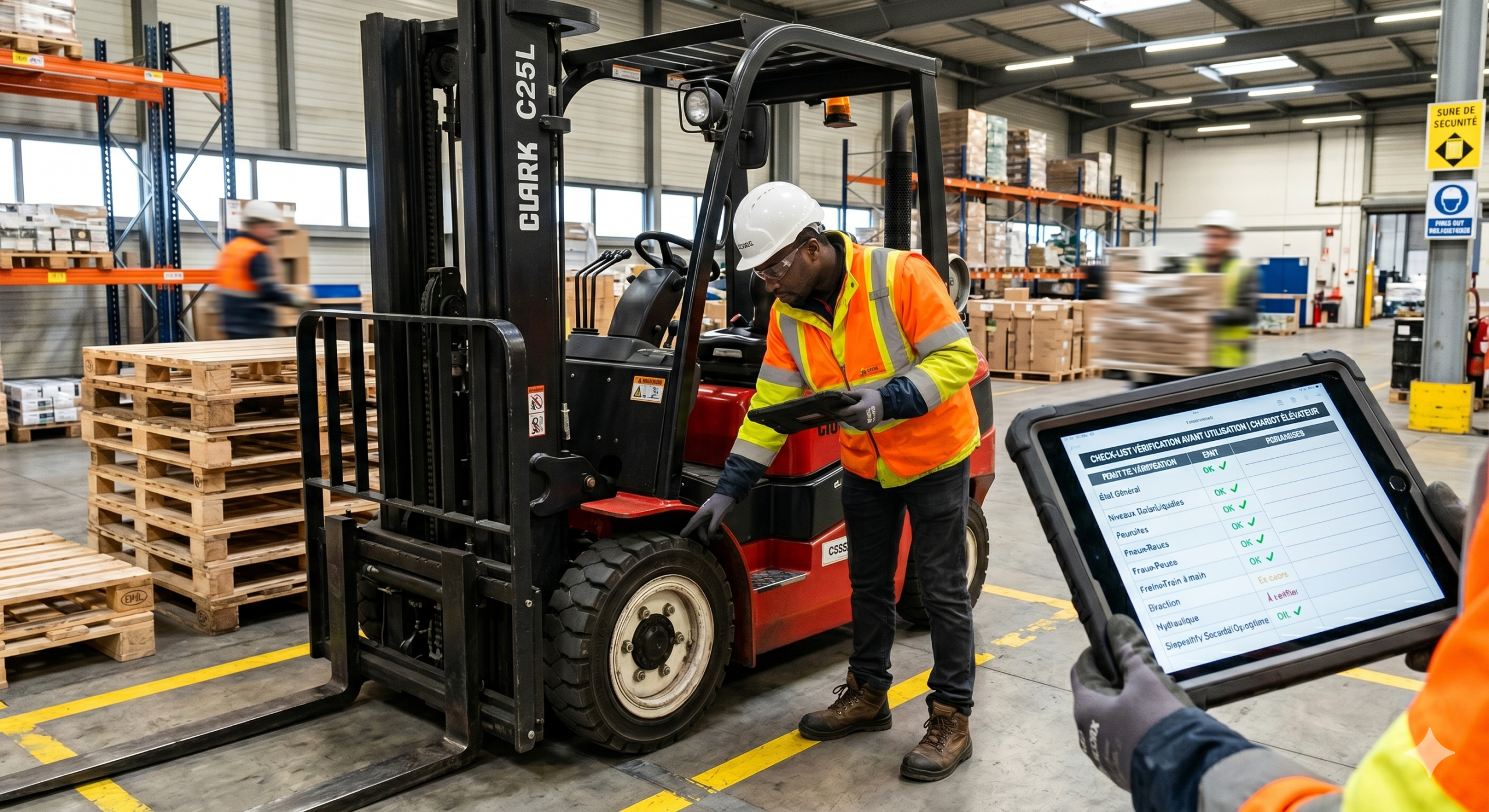 Vérification chariot élévateur avant utilisation1
