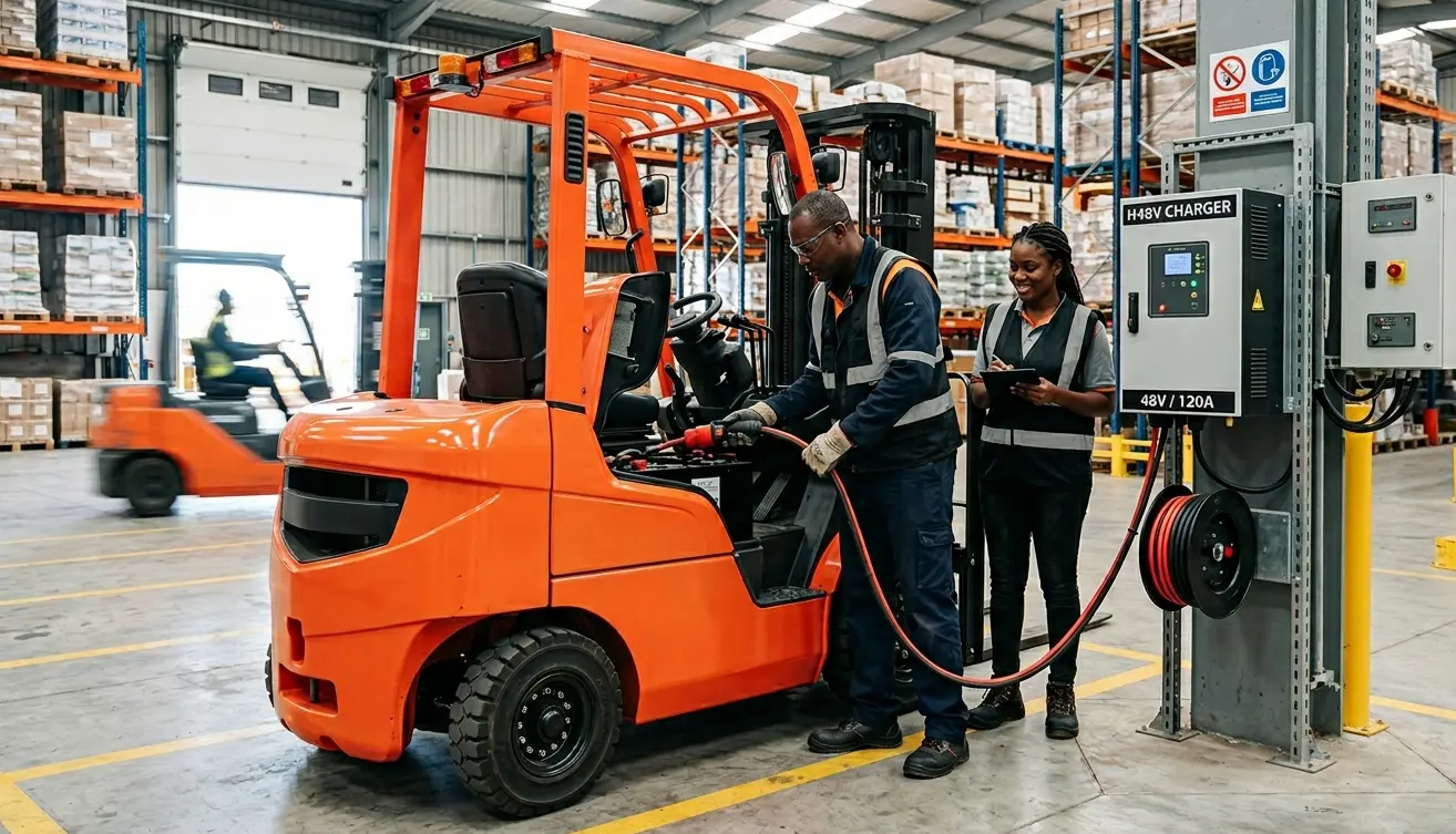 Chargeur chariot élévateur 48V